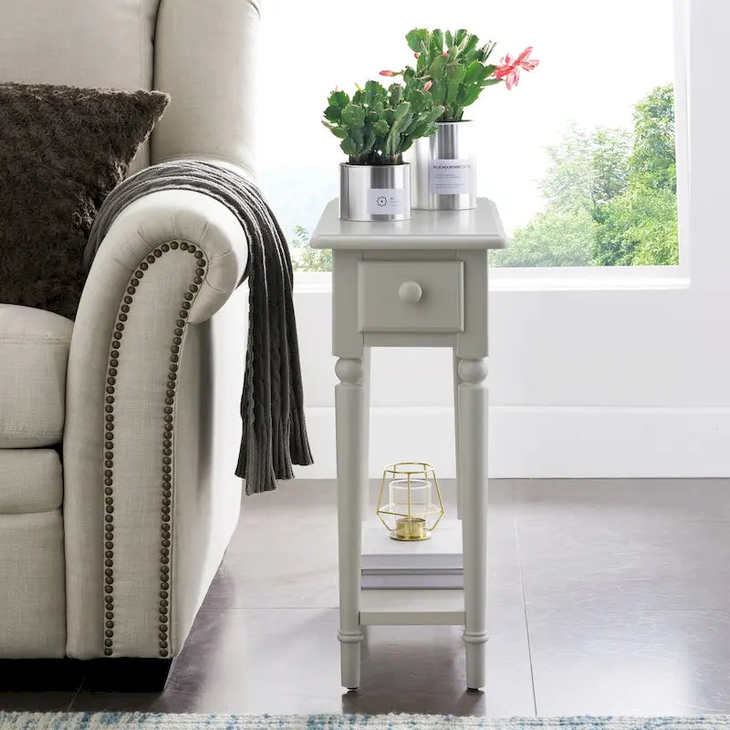 Table d'appoint en bois style balnéaire