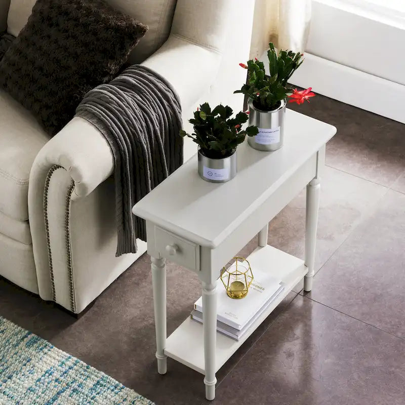 Table d'appoint en bois style balnéaire