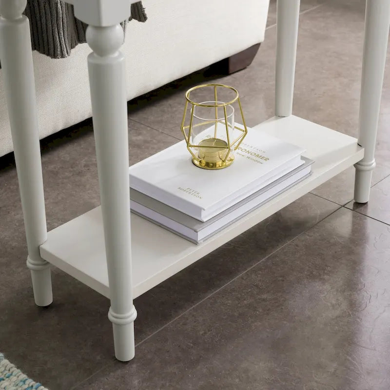 Table d'appoint en bois style balnéaire