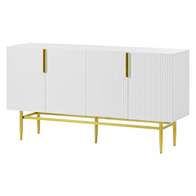 Buffet de rangement moderne à 4 portes pour salle à manger, salon, chambre, couloir