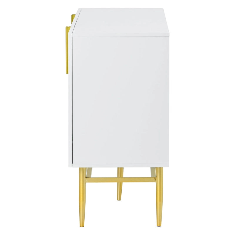Buffet de rangement moderne à 4 portes pour salle à manger, salon, chambre, couloir