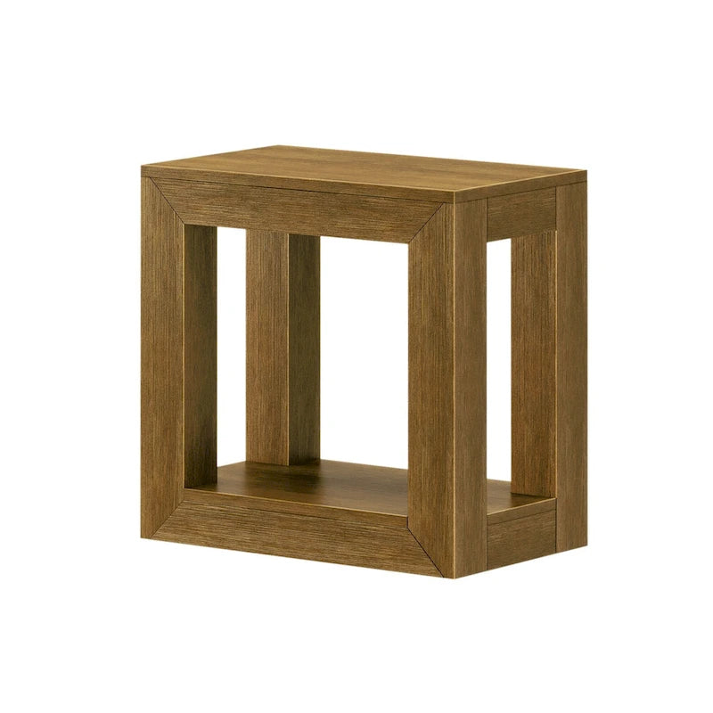 Table d'appoint rectangulaire moderne avec étagère