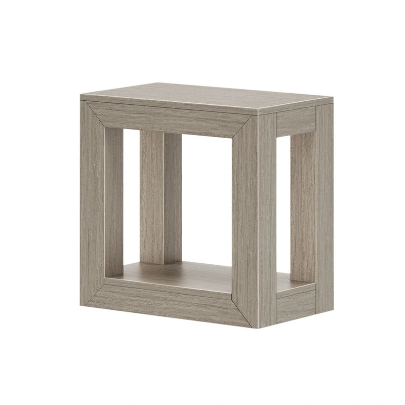 Table d'appoint rectangulaire moderne avec étagère