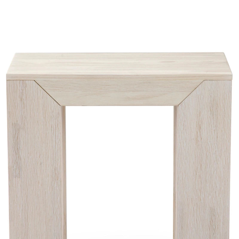 Table d'appoint rectangulaire moderne avec étagère