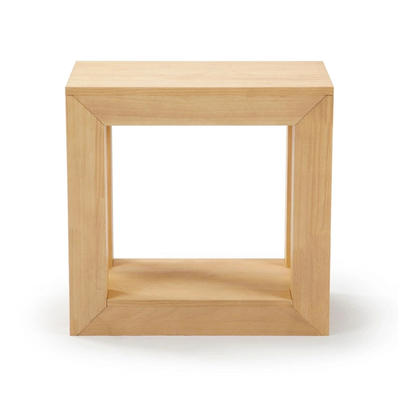 Table d'appoint rectangulaire moderne avec étagère