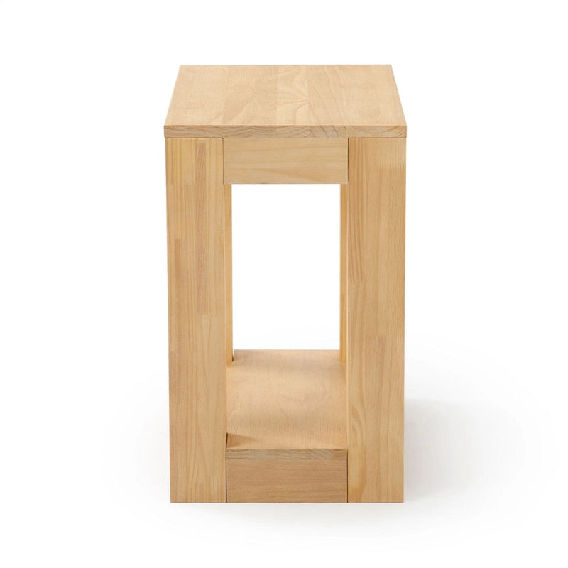 Table d'appoint rectangulaire moderne avec étagère