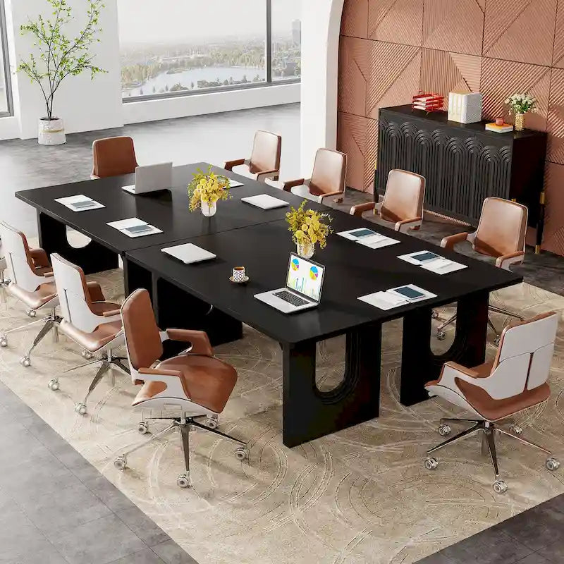 Grand bureau de direction de 70,9 pouces, bureau d'ordinateur moderne et simple