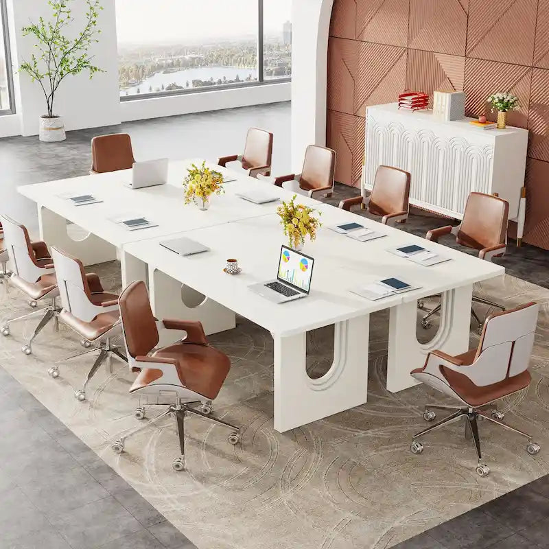 Grand bureau de direction de 70,9 pouces, bureau d'ordinateur moderne et simple