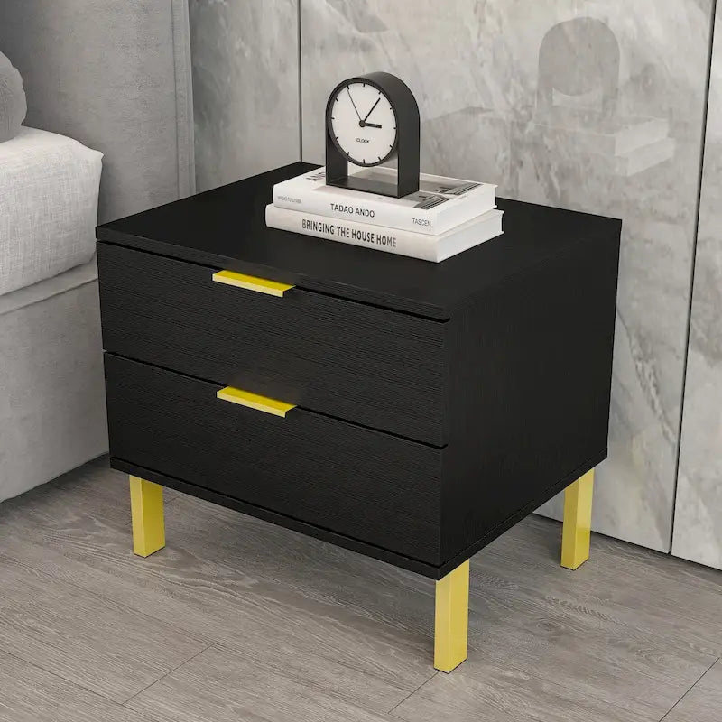Table de chevet à 2 tiroirs pour la maison