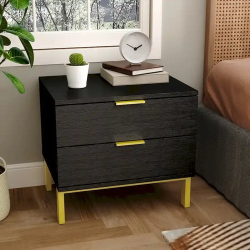 Table de chevet à 2 tiroirs pour la maison