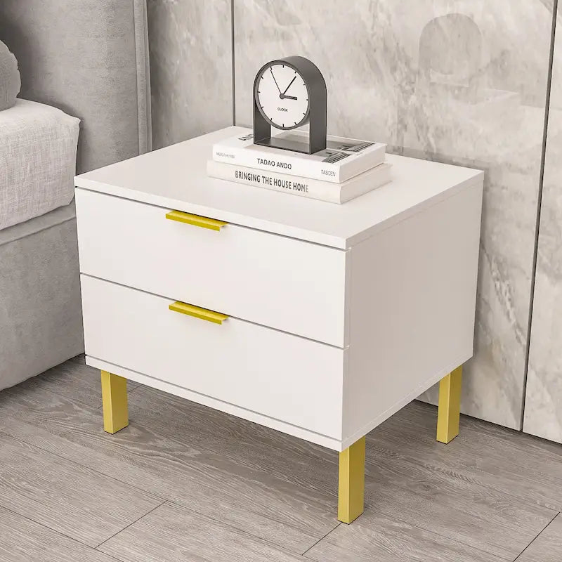 Table de chevet à 2 tiroirs pour la maison