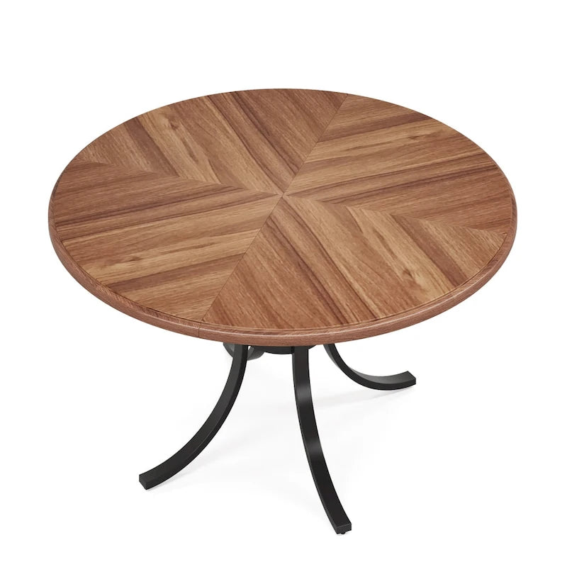 Table de salle à manger ronde de 47 pouces, pour 4 personnes