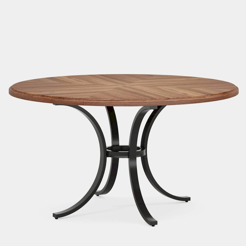 Table de salle à manger ronde de 47 pouces, pour 4 personnes