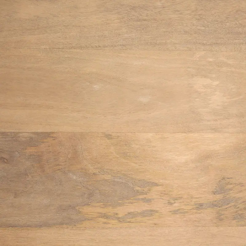 Table basse carrée June en bois marron clair cannelé