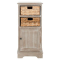 Armoire de rangement noire d'aspect vieilli - 15.9 x 11.8 x 35 - 16Lx12Px35H