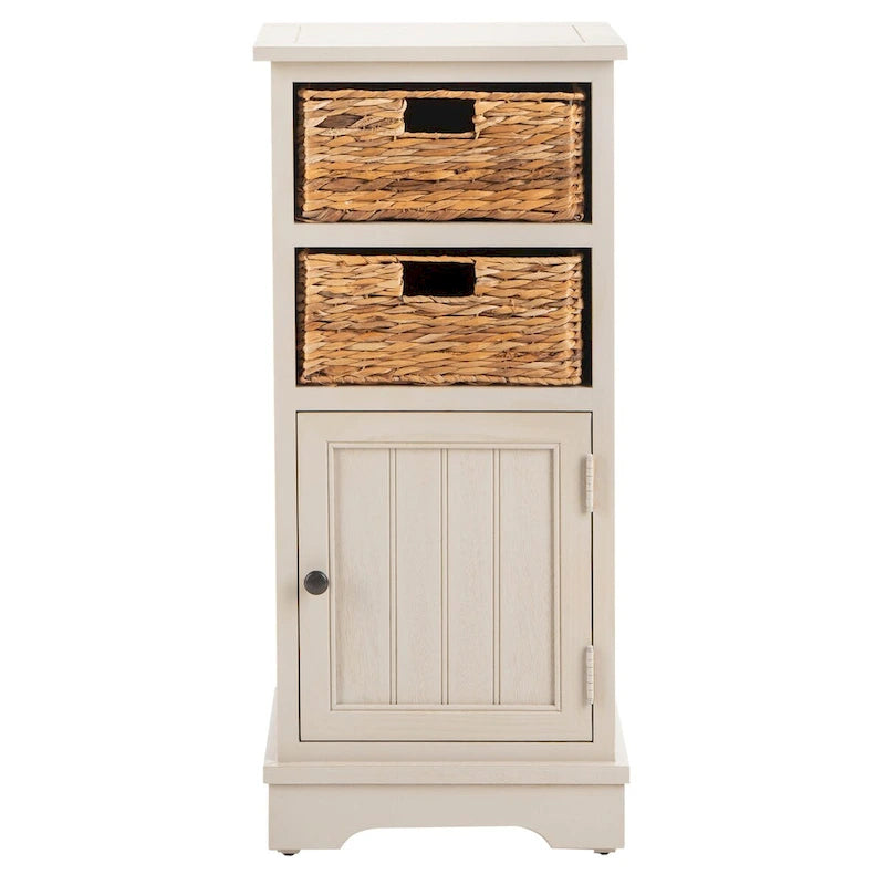 Armoire de rangement noire d'aspect vieilli - 15.9 x 11.8 x 35 - 16Lx12Px35H