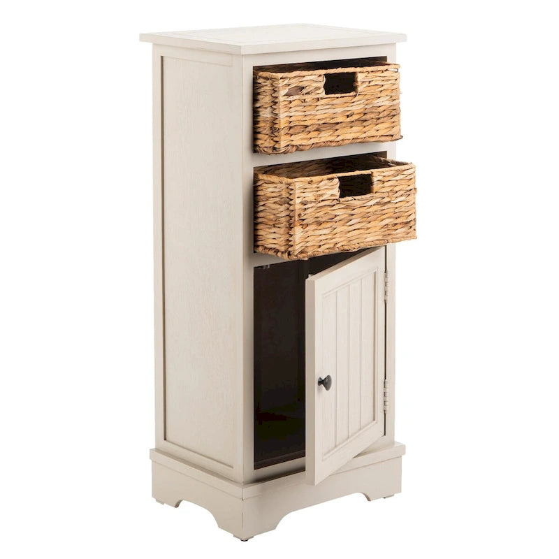 Armoire de rangement noire d'aspect vieilli - 15.9 x 11.8 x 35 - 16Lx12Px35H