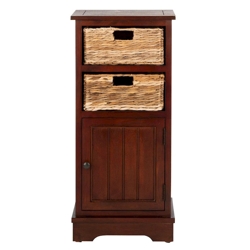 Armoire de rangement noire d'aspect vieilli - 15.9 x 11.8 x 35 - 16Lx12Px35H