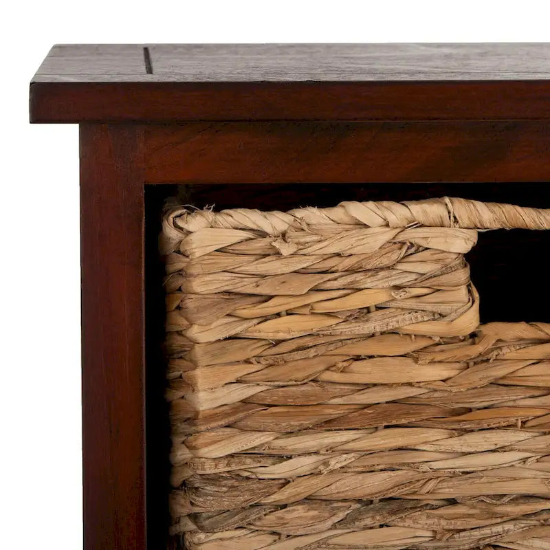 Armoire de rangement noire d'aspect vieilli - 15.9 x 11.8 x 35 - 16Lx12Px35H