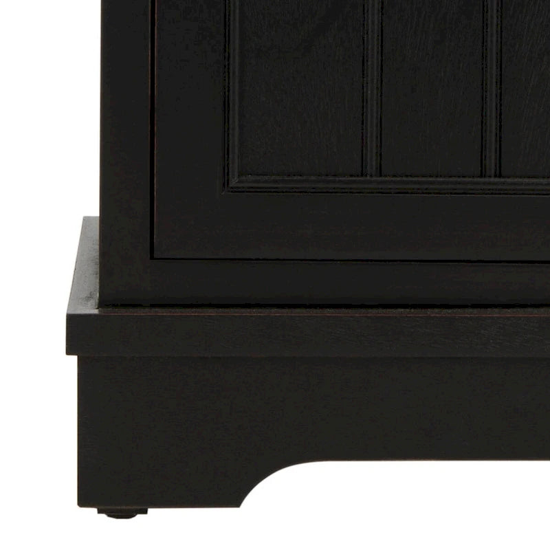 Armoire de rangement noire d'aspect vieilli - 15.9 x 11.8 x 35 - 16Lx12Px35H