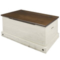 Coffre de rangement/ottoman en bois