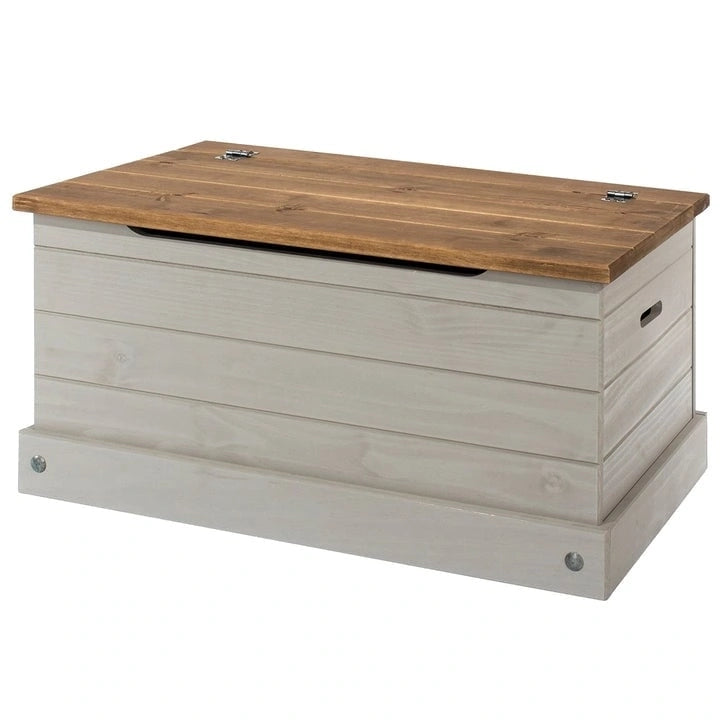 Coffre de rangement/ottoman en bois