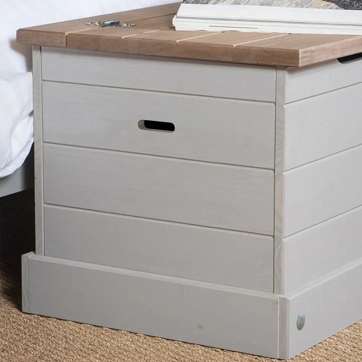 Coffre de rangement/ottoman en bois