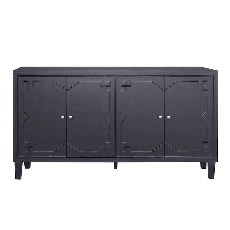 Meuble d'appoint 4 portes Meuble en bois Buffet de rangement