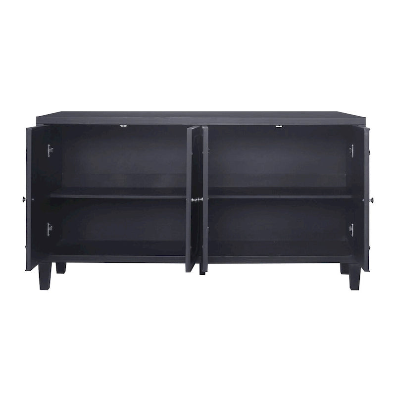 Meuble d'appoint 4 portes Meuble en bois Buffet de rangement