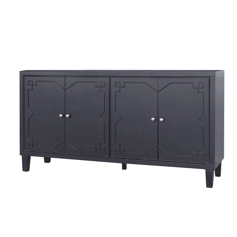 Meuble d'appoint 4 portes Meuble en bois Buffet de rangement