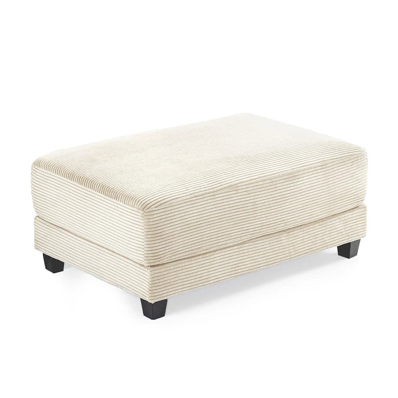 Le Pouf Contemporain en Velours Côtelé Surdimensionné