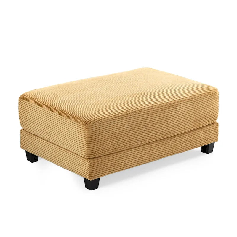 Le Pouf Contemporain en Velours Côtelé Surdimensionné