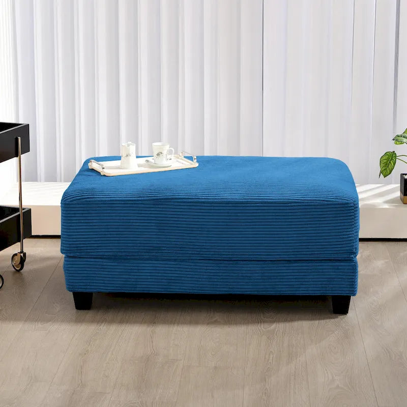 Le Pouf Contemporain en Velours Côtelé Surdimensionné