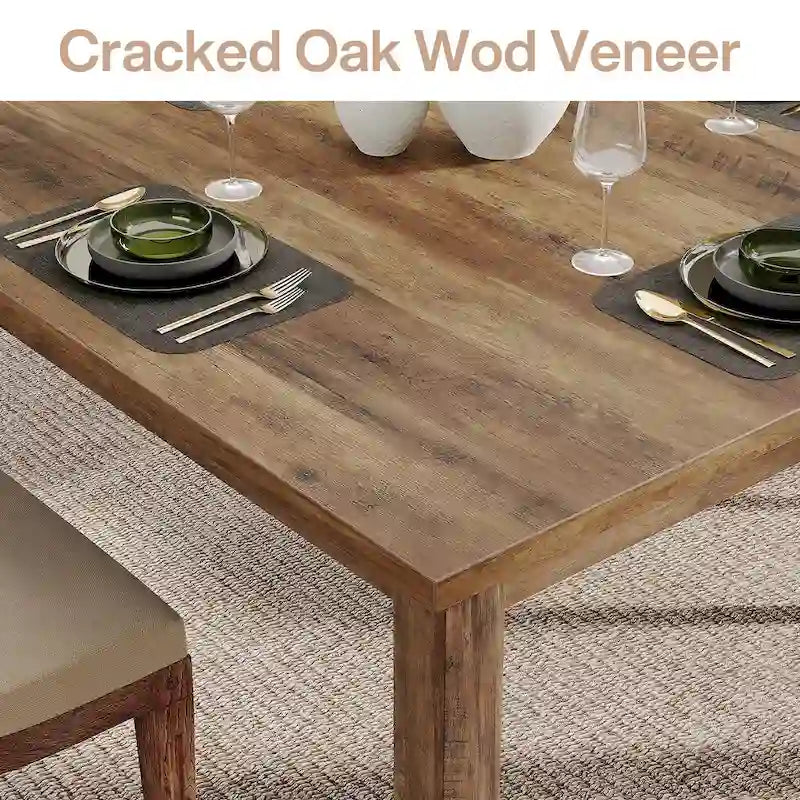 Table à manger carrée de 100 cm pour 2-4 personnes avec pieds en bois massif pour salon et salle à manger