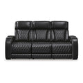 Canapé inclinable électrique noir - 86L x 38P x 44H