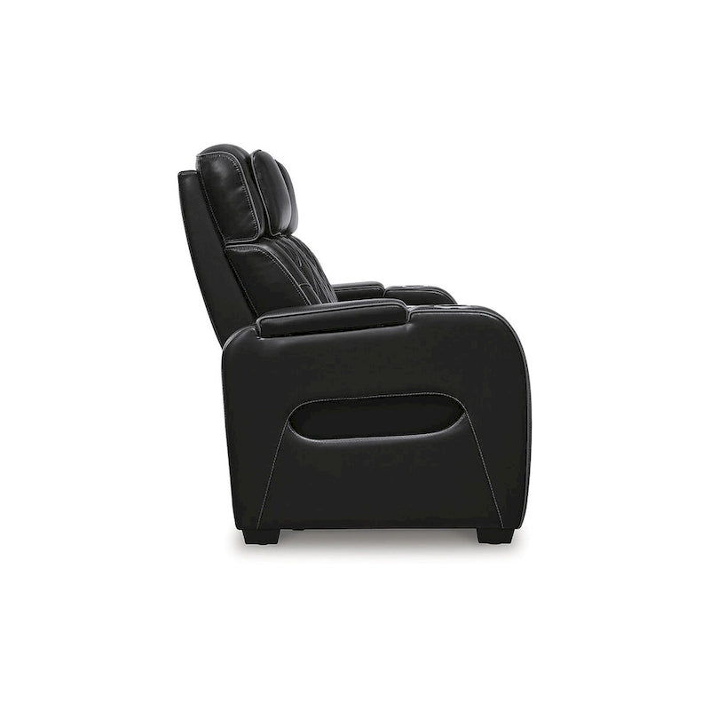 Canapé inclinable électrique noir - 86L x 38P x 44H