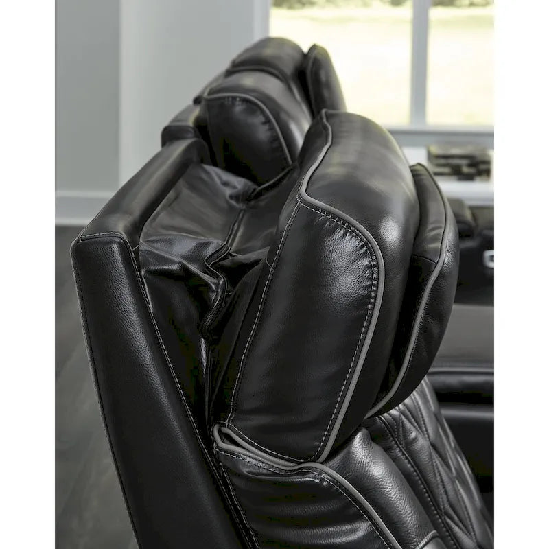 Canapé inclinable électrique noir - 86L x 38P x 44H