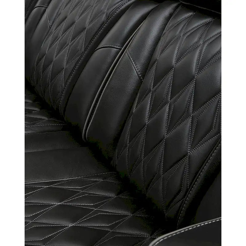 Canapé inclinable électrique noir - 86L x 38P x 44H