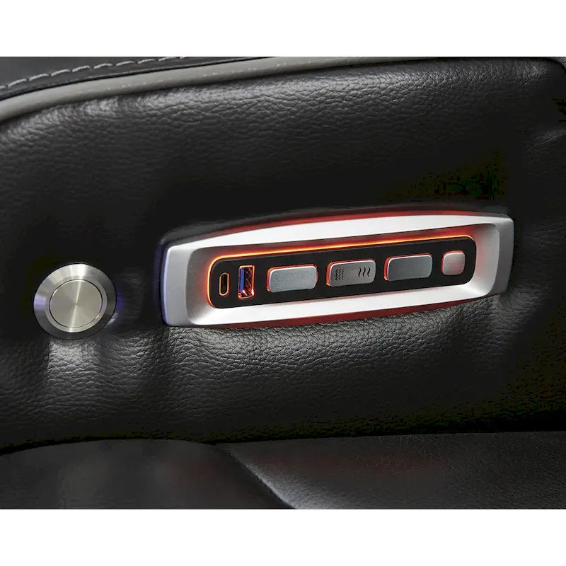 Canapé inclinable électrique noir - 86L x 38P x 44H