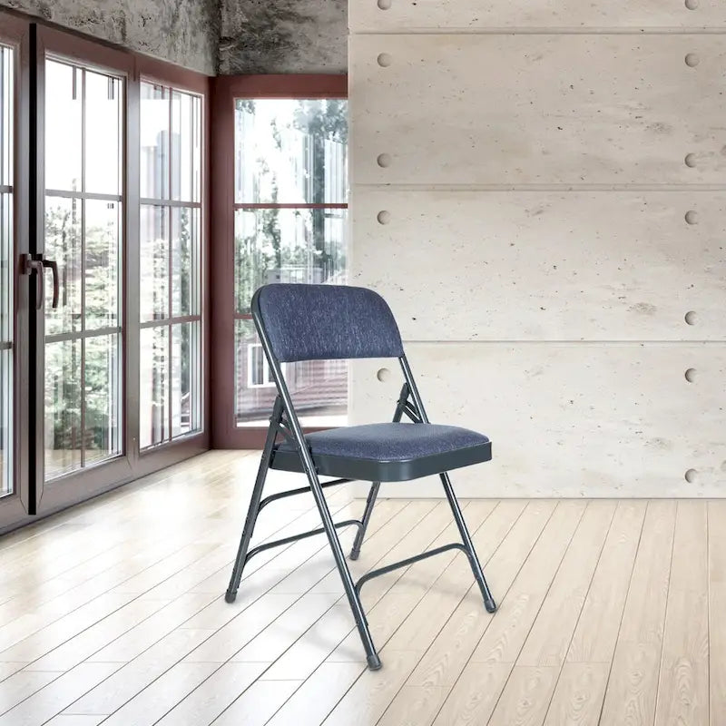 Chaise pliante Triple Renfort en Tissu, Lot de 4