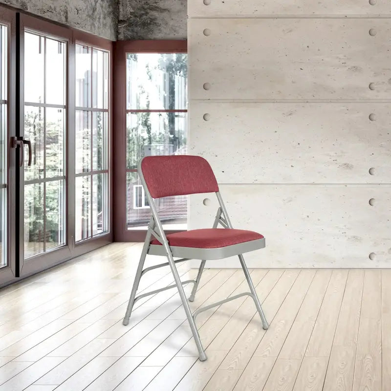 Chaise pliante Triple Renfort en Tissu, Lot de 4