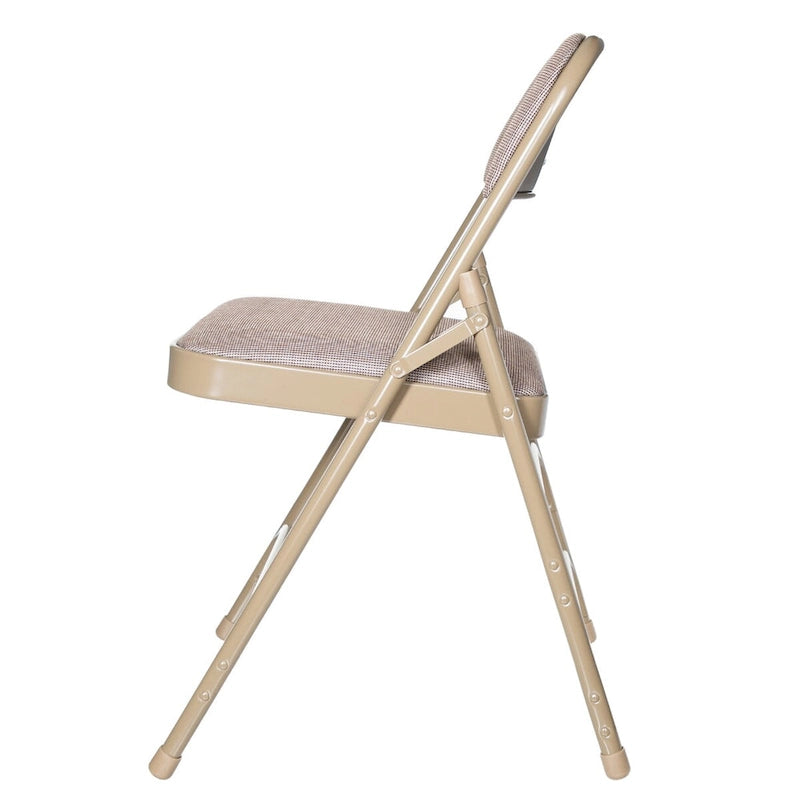 Chaise pliante Triple Renfort en Tissu, Lot de 4