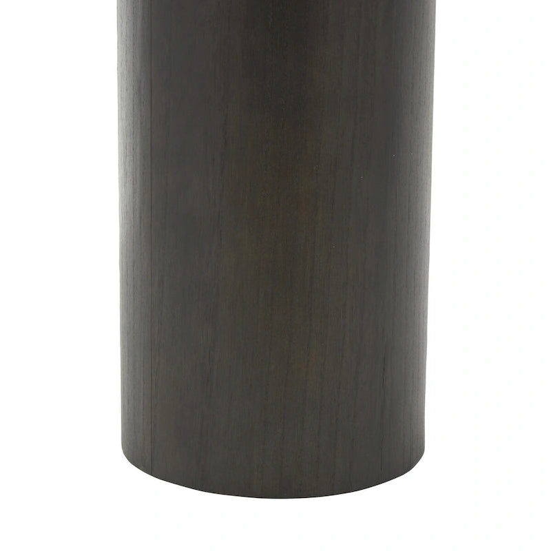 Table d'appoint en bois avec plateau carré arrondi - Noir ou marron -