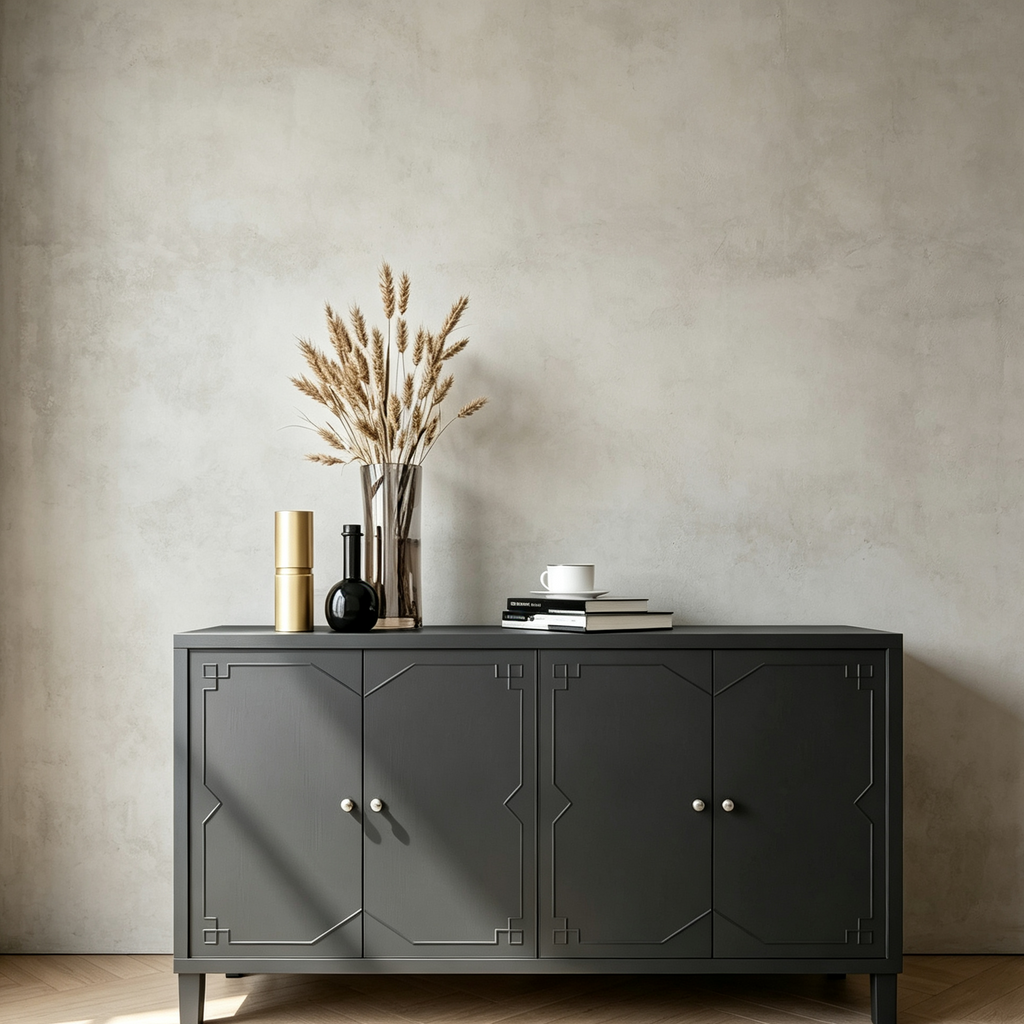 Meuble d'appoint 4 portes Meuble en bois Buffet de rangement