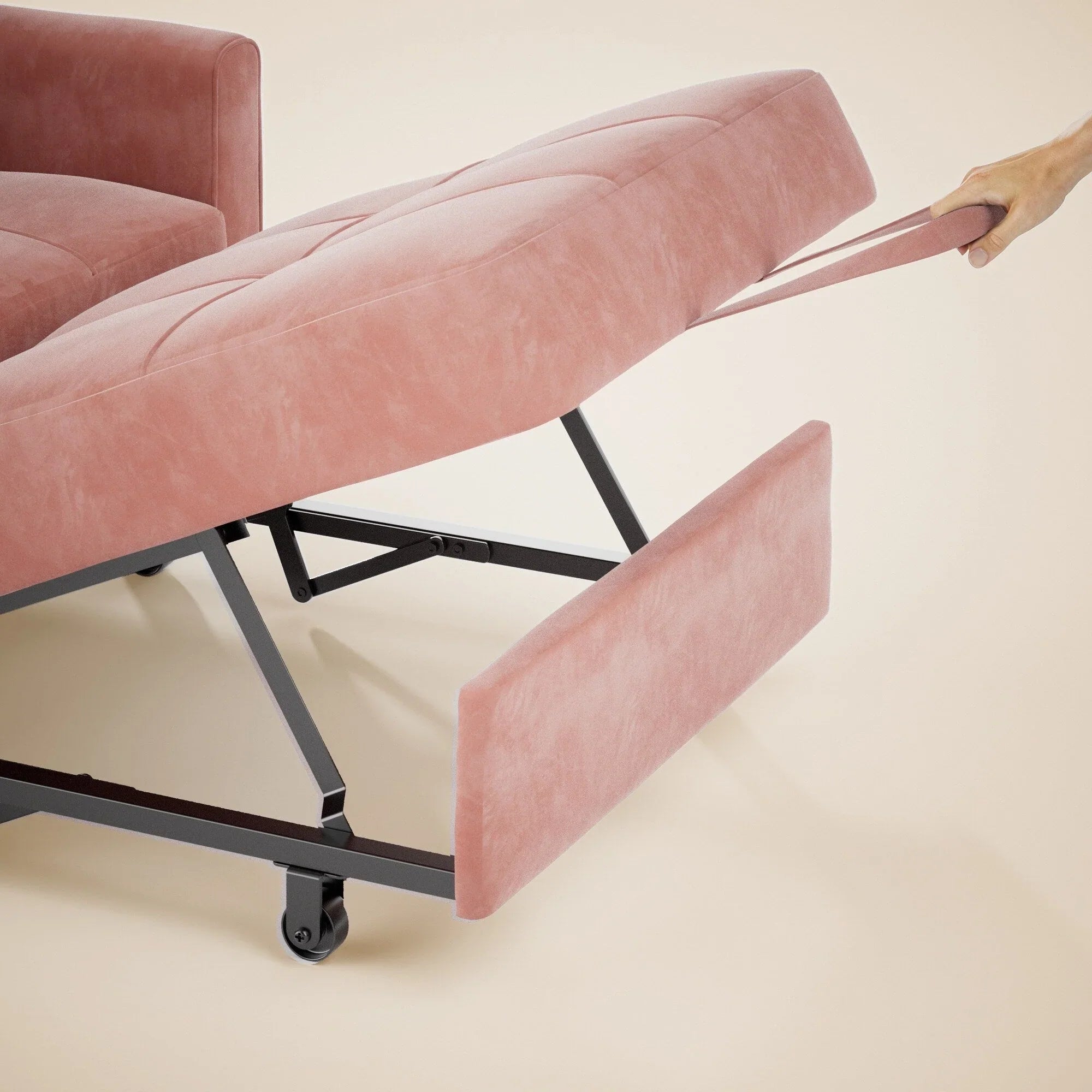 Canapé-lit convertible 3-en-1, Canapé-chaise dépliable, Lit pliant convertible pour salon